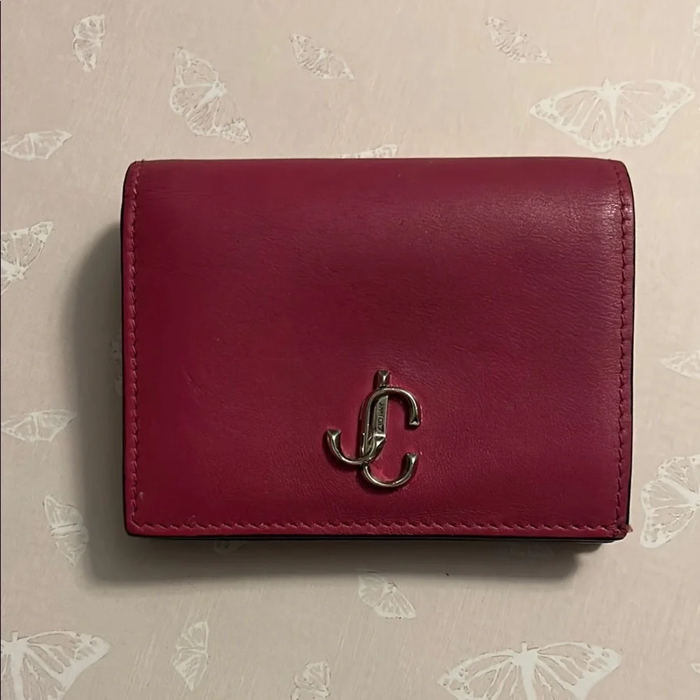 Jimmy Choo Pink Leather Wallet - Picture 1 of 11